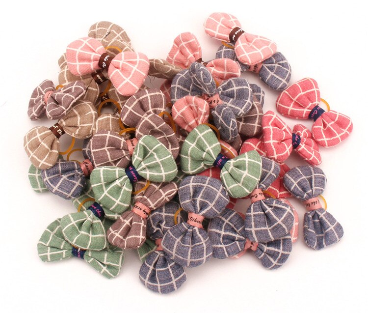Perros pequeños, arcos accesorios para el pelo, Yorkshire terrier, productos de aseo para mascotas, lazos para el pelo, accesorios para perros: 3 / 10 pieces