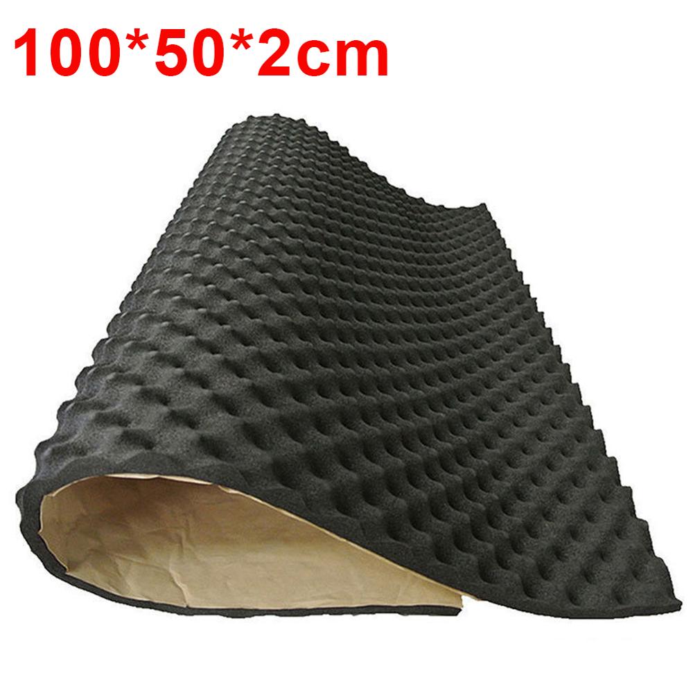 Alfombrilla amortiguadora de sonido para coche aislamiento acústico, espuma de amortiguación acústica, accesorios para coches L15, 50x50x2cm
