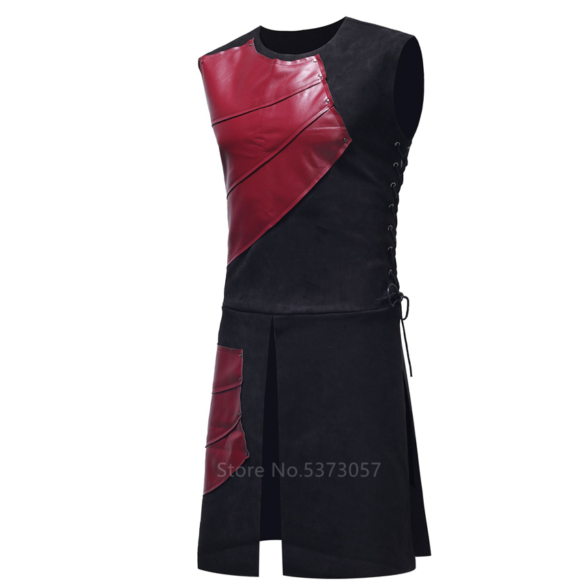 Renaissance Middeleeuwse Ridder Vest Halloween Cosplay Carnaval Party Prestaties Kleding Voor Mannen Volwassen Middeleeuwen Tops