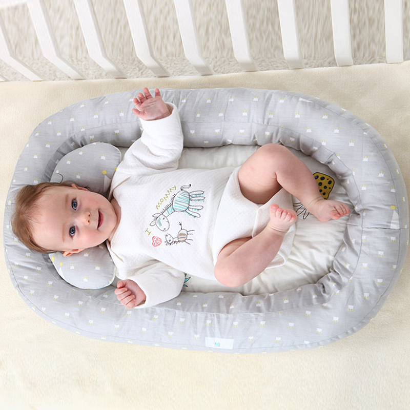 Nyfødt baby bærbar aftagelig vaskbar seng krybbe rejse seng reden til baby spædbarn sikkerhed vugge børn til nyfødte kofanger