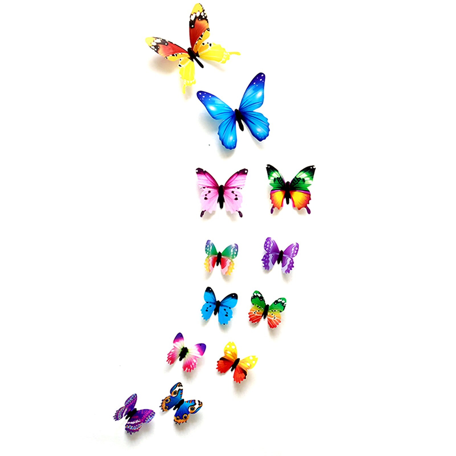 Venster Kids Voor Slaapkamer Deur Woonkamer Lichtgevende Home Decor Pvc Verwijderbare Hotel 3D Stickers Gloeiende Vlinder Muurstickers