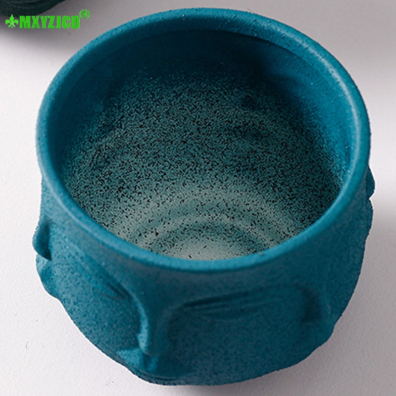 Eight-faced Human Face Ceramic Vase Figure Sculpture Crafts Desktop Flower Arrangement Container Head Portrait Home Decoration