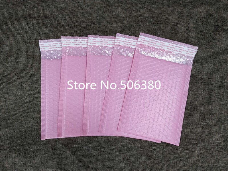 [20 pz] 150*200 millimetri di spazio Utilizzabile Poly bolla mailer buste imbottite mailing Sacchetto Autosigillante Rosa