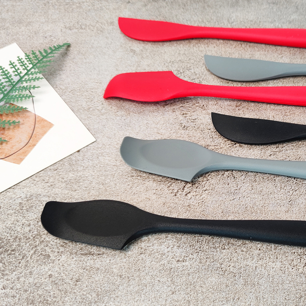 Juego de espátula y cuchillo para mantequilla multiusos de silicona para untar mantequilla, queso, mantequilla de maní, mermelada, raspador en forma de media luna