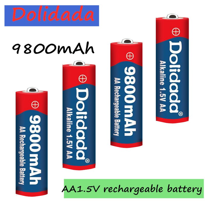 1 ~ 20 teile/los AA akku 9800mah 1,5 V Neue Alkalischer batery für LED licht spielzeug mp3
