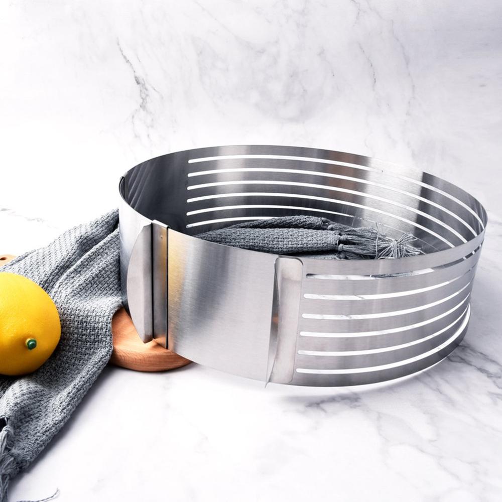 DIY Adjustable Cake Cutter Slicer Mold Round Shape Bread Cake Slicer Cutting Fixator Layer Kitchen Baking Cooking Accessories