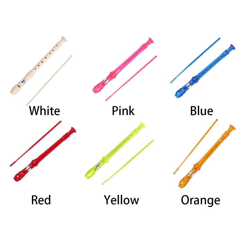 8 Holes ABS Resin Soprano Recorder Flute Musical Instrument for Student Stock