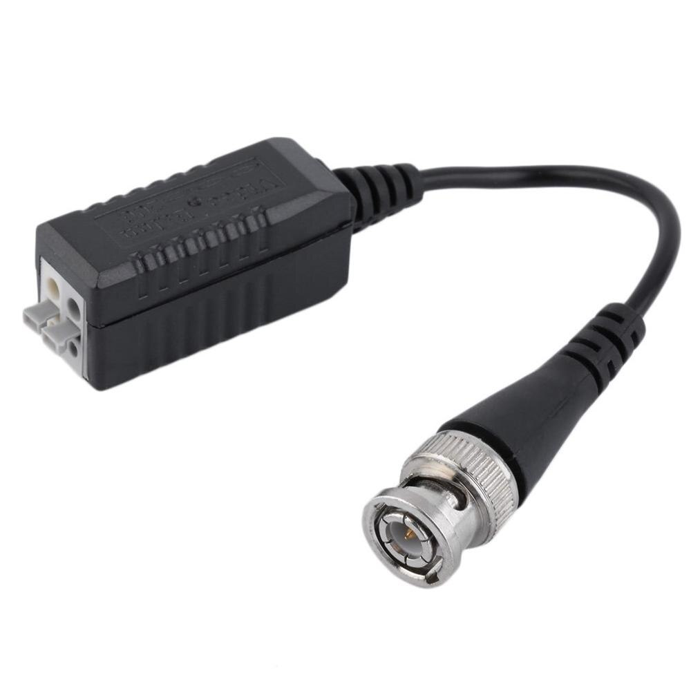BZX-206L Single Channel CCTV Via Twisted Pairs UTP Passive Video Balun Transceiver black color durable