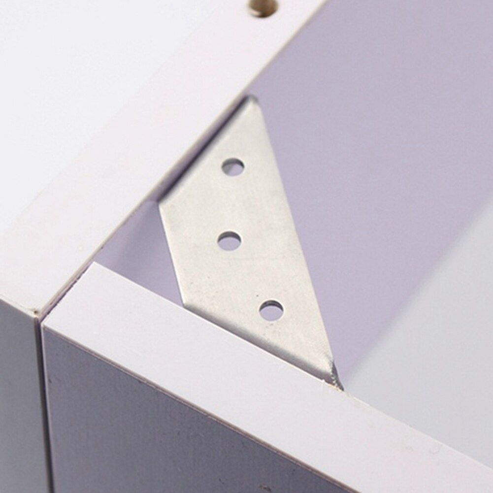 Stainless Steel L-shaped 90 Degree Angle Code Corner Bracket Furniture Hardware