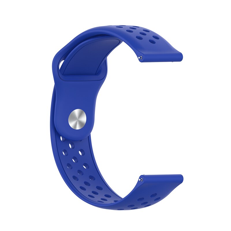 Correa de reloj transpirable para Huawei Honor ES correa de muñeca de silicona suave correa de repuesto accesorios de reloj correa de 20MM: Royal Blue