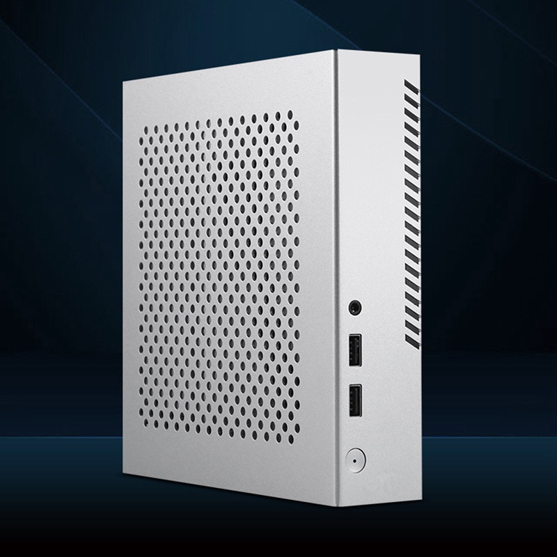 TX03 Mini ITX Case Computer Chassis HTPC Host Case USB2.0 ITX Enclosure Desktop Case