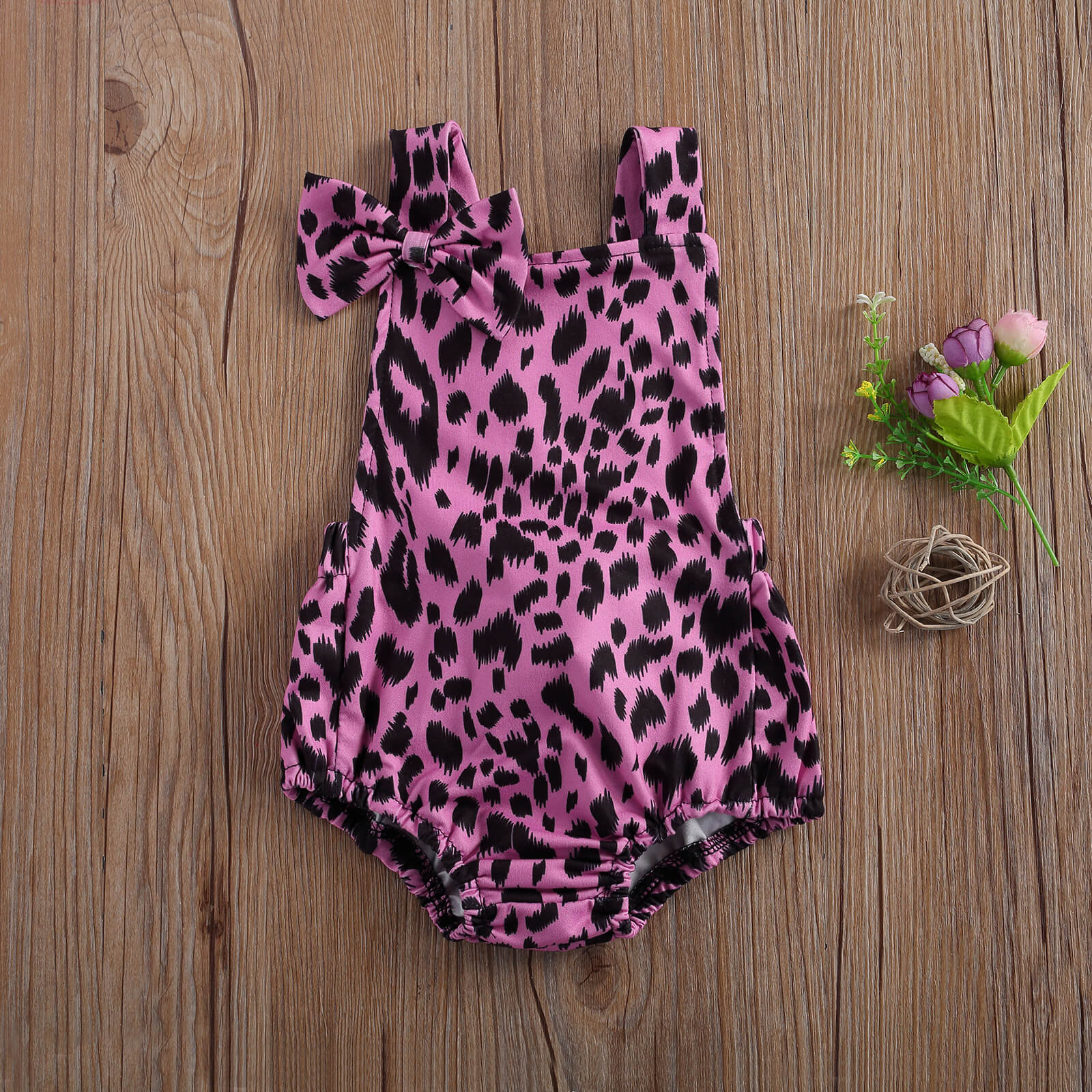 Citgeett estate amabile bambino ragazze ragazzi leopardo corpo senza maniche tracolla abiti casuale