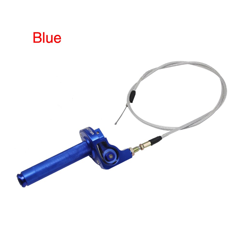 Scl Motos 1Pc 22Mm 7/8 "Motorcycle Twist Quick Gashendel Gas Gashendel Grip Met Gaskabel voor Meest Pit Dirt Bike: Blauw