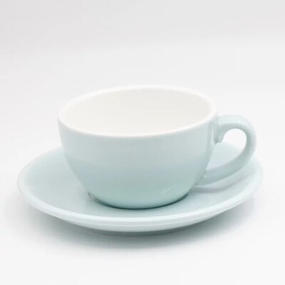 300ml bunte dicke körper neue Knochen China Cappuccino tassen und untertassen, keramik kaffee tasse untertasse: 10hell