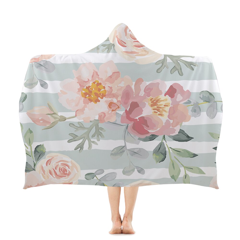 Silstar Tex Bright Rose Kap Strand Handdoeken Meisje Aquarel Bloemen Badkamer Handdoek Absorberende Jurk Swim Wrap: HBT003-2 / 150x130cm