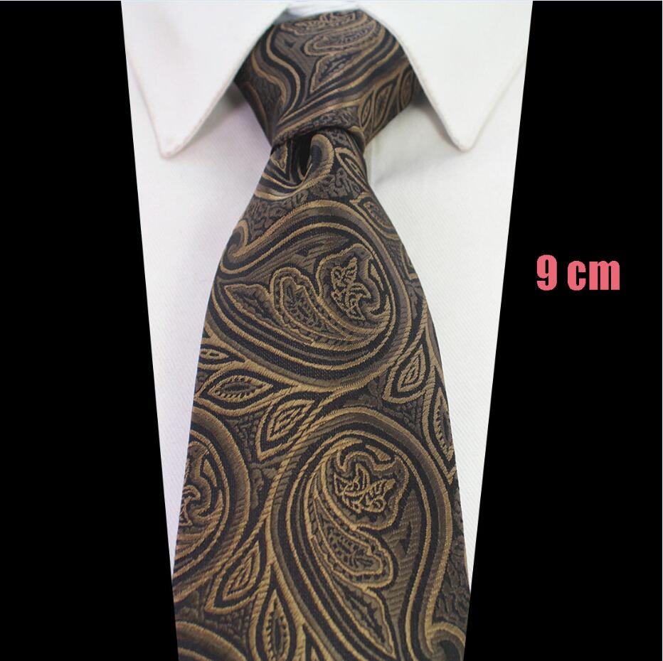 RBOCOTT Extended 9cm Tie Extra Long Size 160cm Mens Brown Paisley Blue Floral Necktie Red Plaid Silk Neck Tie Wedding Business: 36