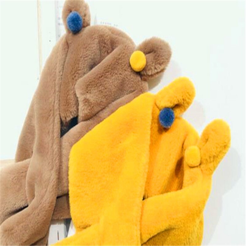 Mädchen han-ausgabe mit dicken pelz kragen zu halten warme winter wolle schal männlichen babys kreuz reine farbe kaninchen wolle tuch B322