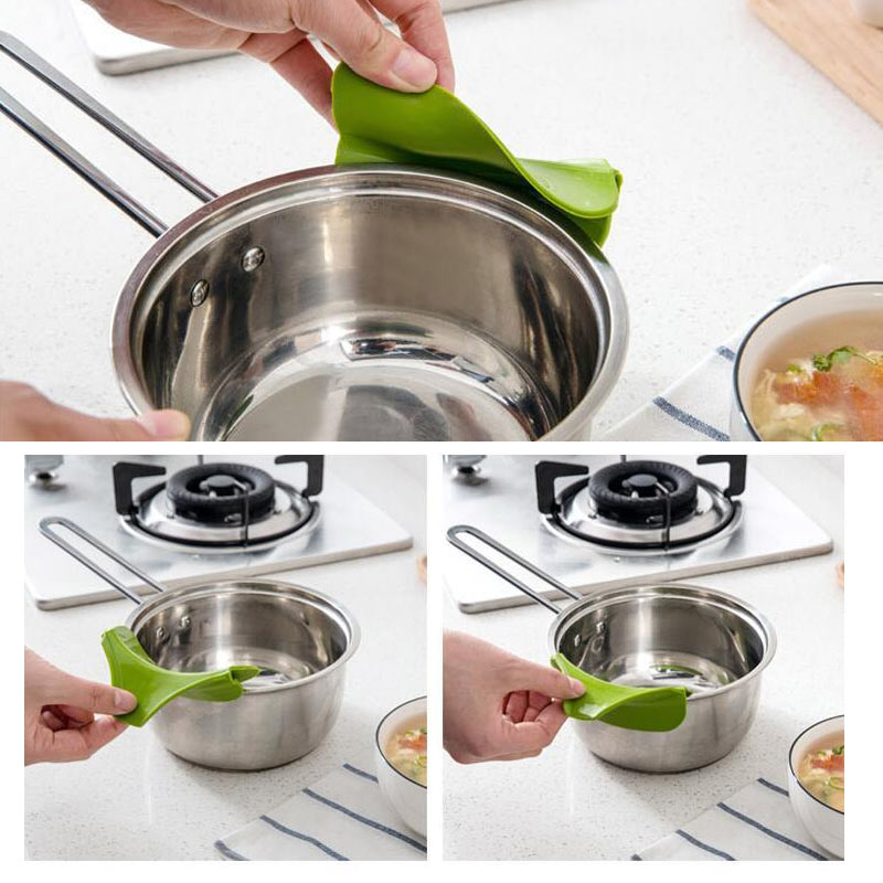 Hogar Anti-derrame antideslizamiento de silicona en vierta sopa boquilla embudo para ollas recipientes tarros cocina Gadget herramienta creativas embudo herramientas #15
