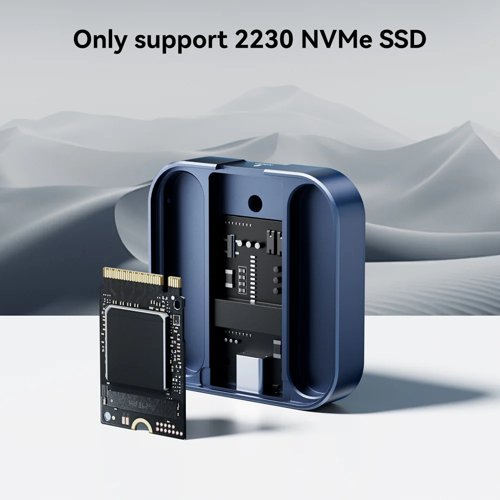 Custodia SSD Acasis 10 Gbps magnetica M.2 NVMe con supporto SSD 2230 per iPhone 15/16/17 Pro