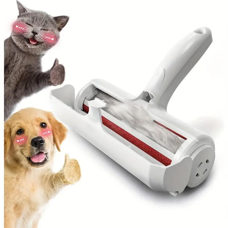 Mitaines et rouleaux d'épilation réutilisables pour animaux de compagnie, pour chats et chiens, ensemble de rouleaux à peluches autonettoyants pour meubles, tapis de canapé