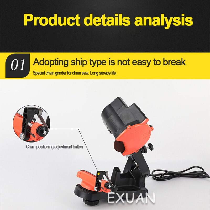 multifunctional chain saw chain electric grinder chain saw chain sharpener wood harvester electric grinder 220v / HZ 0-35