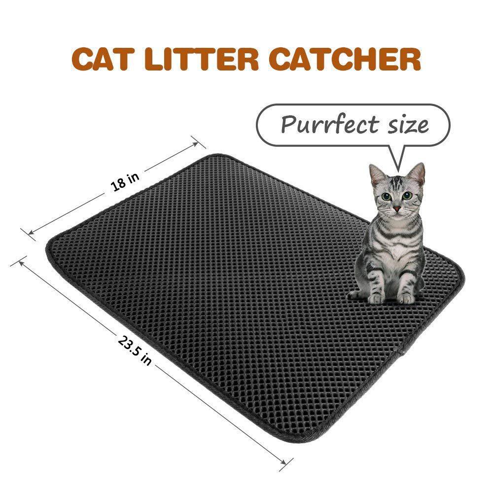 Mat almohadilla de doble capa gato captura mascotas gatos cachorros Mat limpio de productos para gatos Accesorios