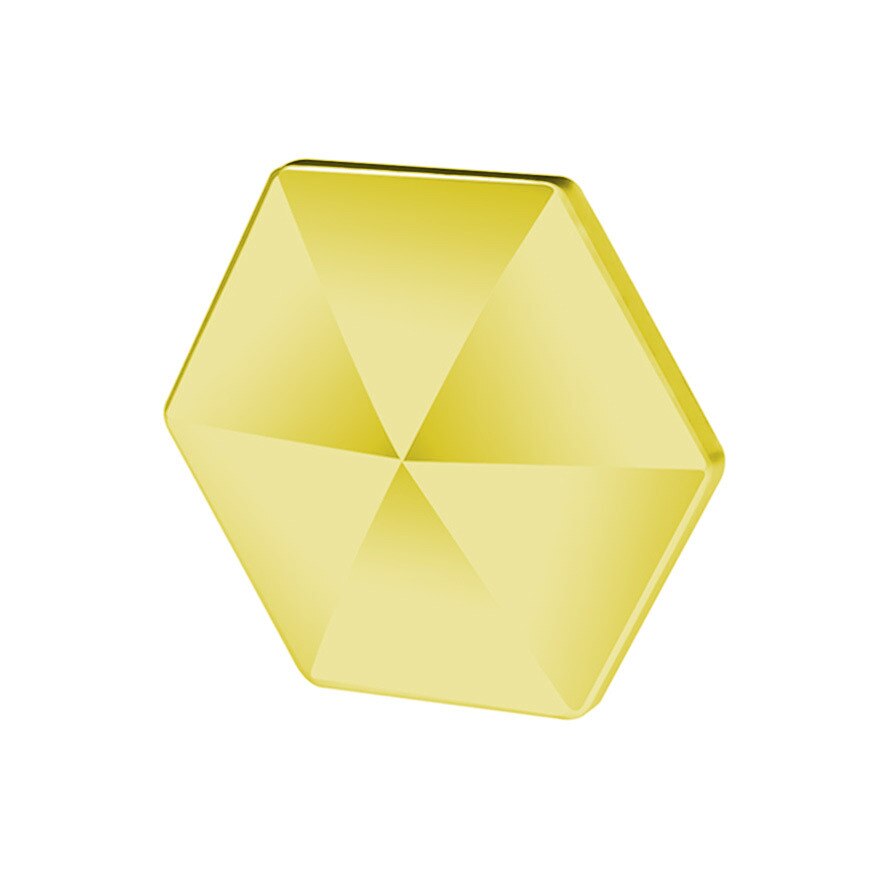 Desktop Flipo Flip Decompression Artifact Fingertip Flip Toy Spinning Top: Hexagon yellow