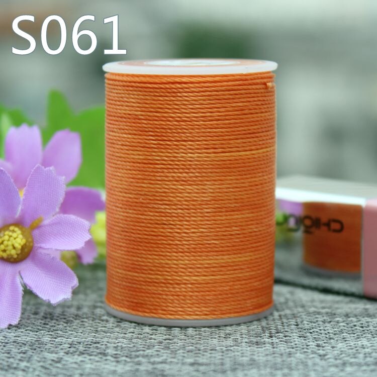 Yl055 0.55mm vokset trådsnor for skinnsøm, skinnsnor skinntråd: S061
