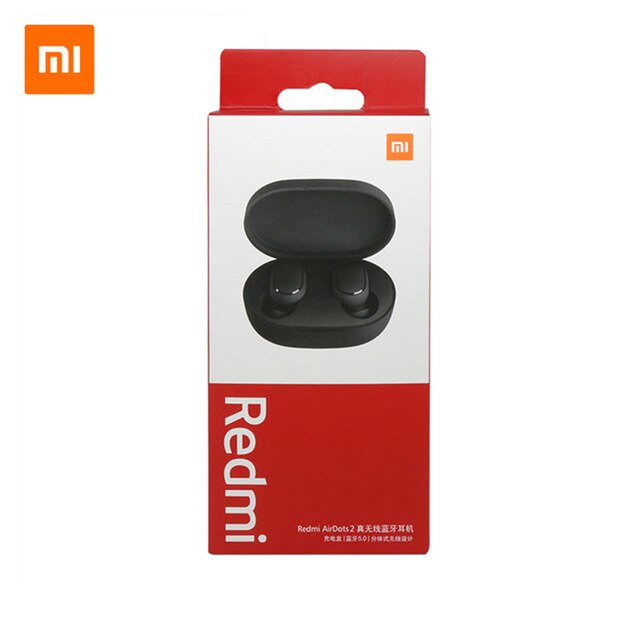 Xiaomi Redmi Airdots 2 Draadloze Bluetooth 5.0 Headset Met Microfoon Oordopjes Echte Draadloze Stereo Auto Link Hoofdtelefoon: Rood