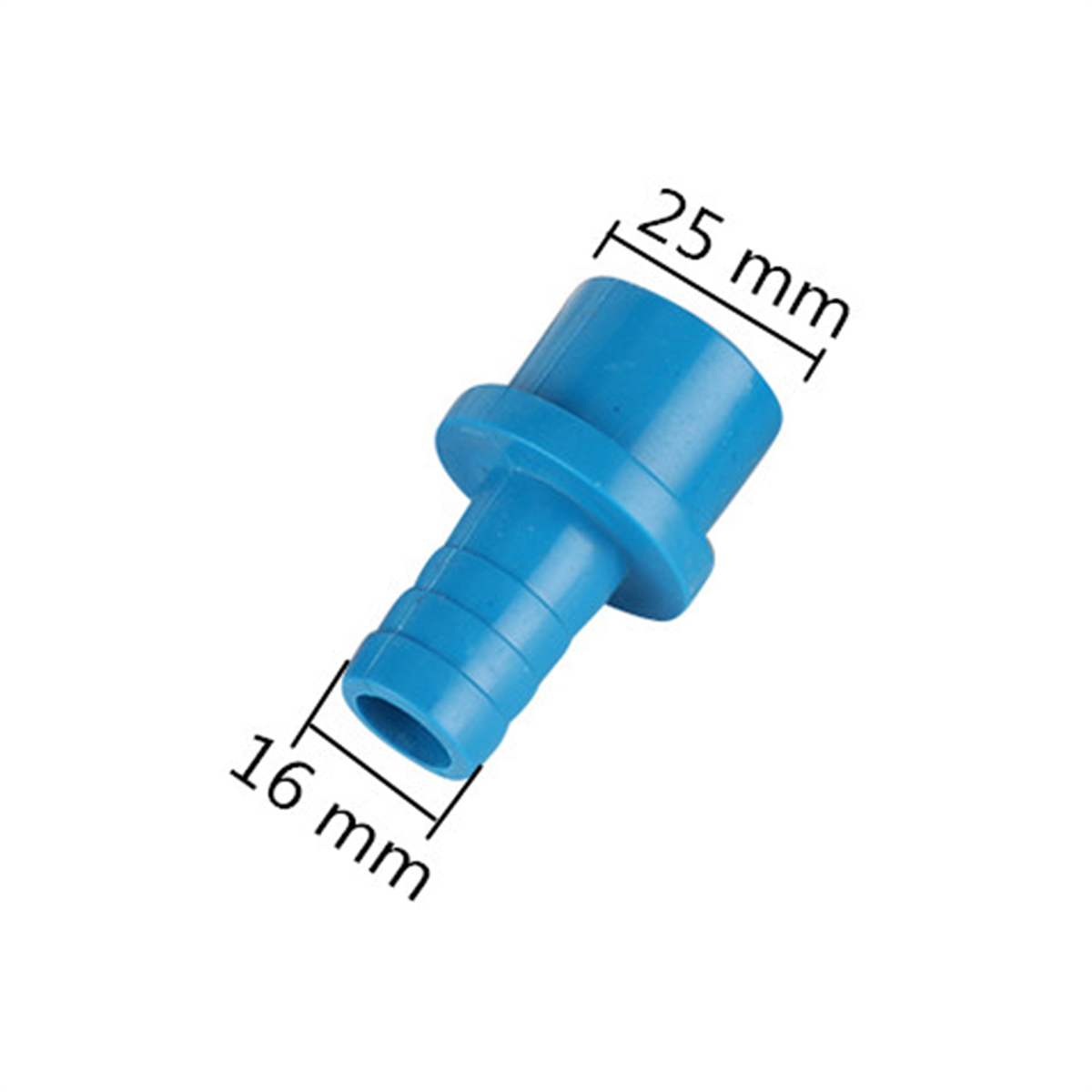 Upvc slange pagodeforbindelse udvendig diameter 25mm to 12/16/20mm med modhager reducerende samling kunstvanding akvarium dræningssystem kobling: Sølv
