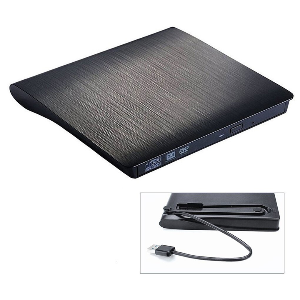 Leitor de dvd externo portátil com entrada usb 3.0, drive óptico, cd rom, desktop, pc, laptop, tablet, promoção