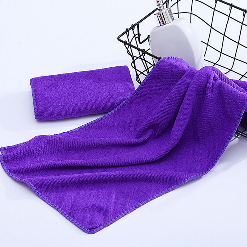 DIDIHOU 30x70cm petit Polyester absorbant petite serviette en microfibre serviette de bain à séchage rapide salle de bain serviettes de cuisine fournitures