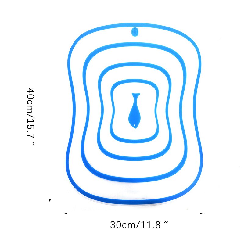 Portable Cutting Borad Plastic Non-Slip Chopping Borad Frosted Meat Vegetable Cutting Board Pad Kitchen Gadgets