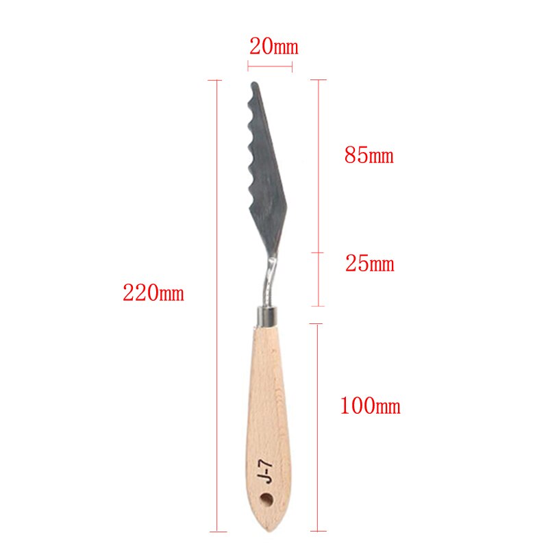 Artist Scraper Art Palette Oil Mix Scrape Knife Texture Draw Spatula Drawer watercolor Painter Paint Tool Student Pigment: Brown