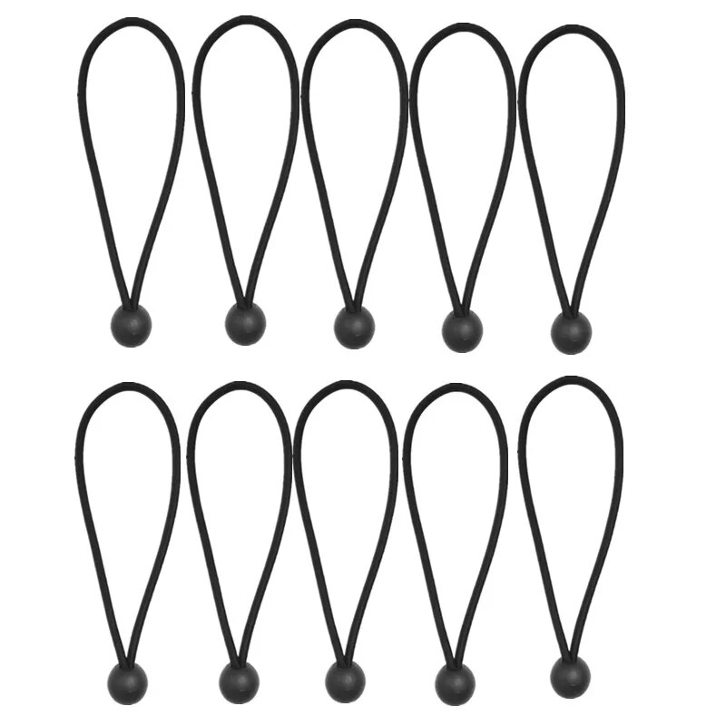 Elastisches Ballseil für den Außenbereich, Bungee-Seile, tragbare Zeltbefestigung, Plane, Markise, Baldachin, robuste Plane, zum Binden für Unterschlupf, Fracht: Silber