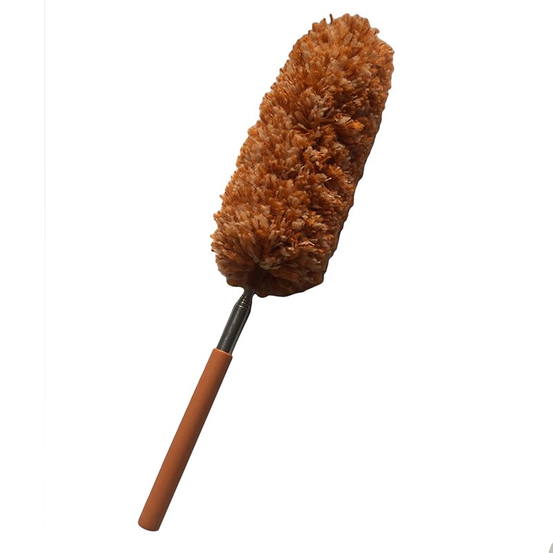Telescopische Microvezel Duster Uitschuifbare Dust Remover Cleanning Borstel Voor Air-Conditioner Meubels Sluiter Thuis Auto Cleaner Tool: brown