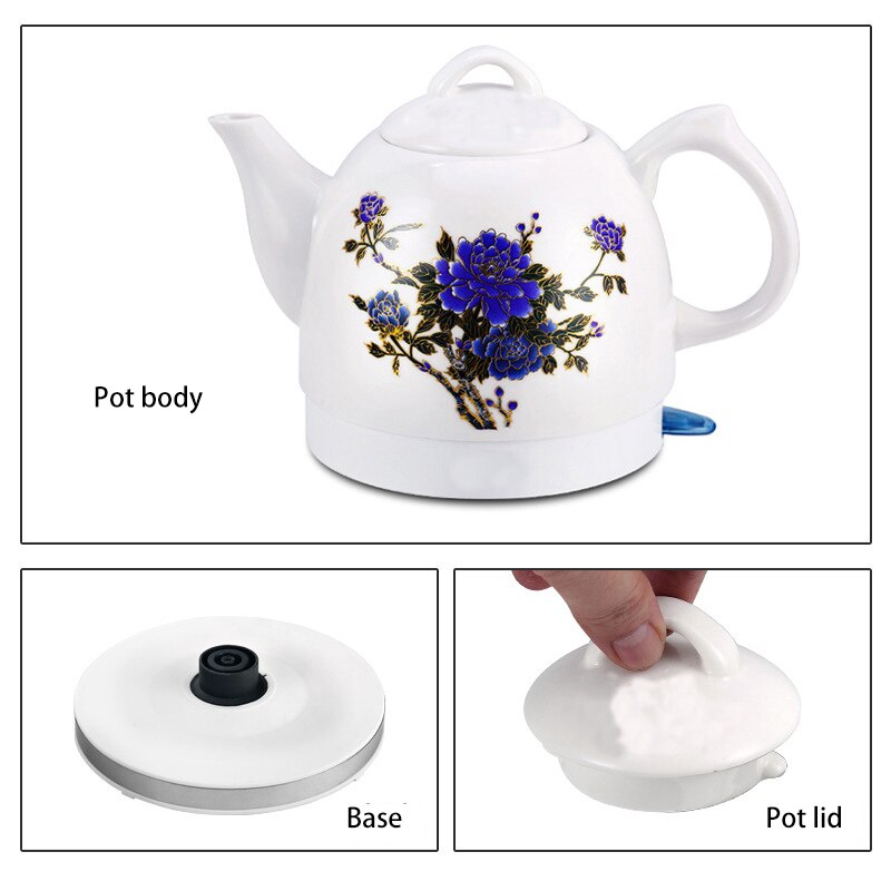 Czajnik elektryczny szybko wrzący elektryczny dzbanek ceramiczny samowar kuchnia czajnik wodny izolacja czajnik ze stali nierdzewnej teakettle