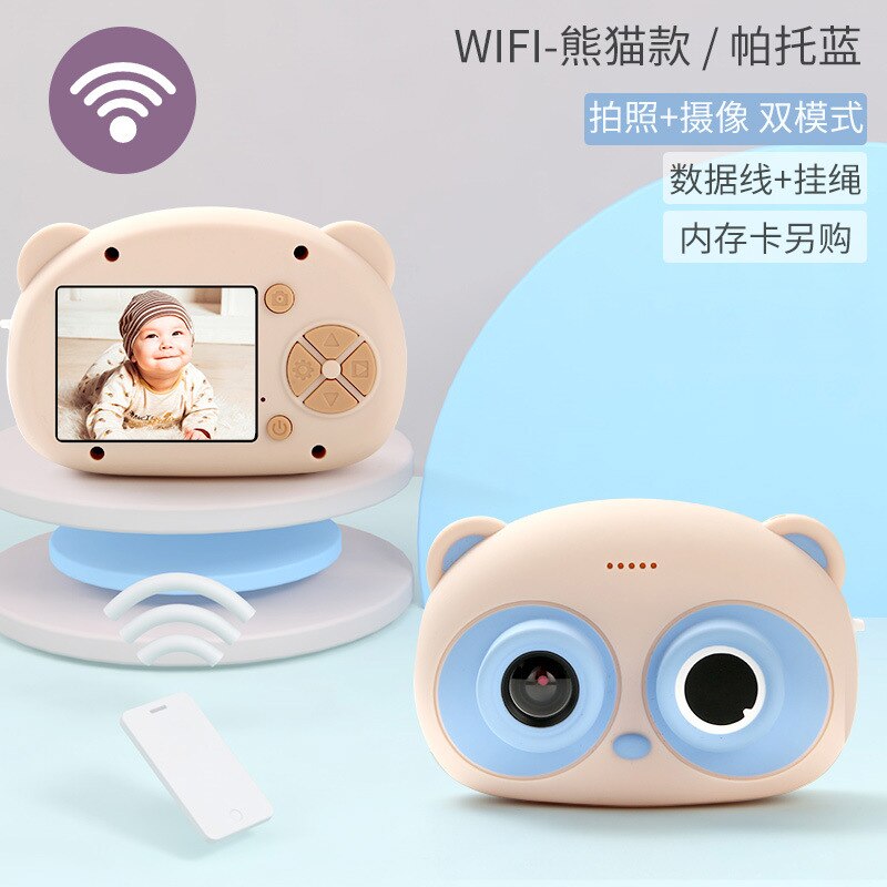 Cámara de juguete para niños, 40 millones de cámaras digitales SLR, Mini cámara portátil para de cumpleaños: Azul