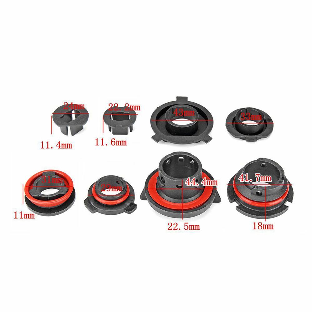 Par de luces LED para faros de coche, porta adaptador de bombilla Base, enchufes de retención para H1, H3, H4, H7, H11, H13, 9004, 9005, 9006, 9007 y 880