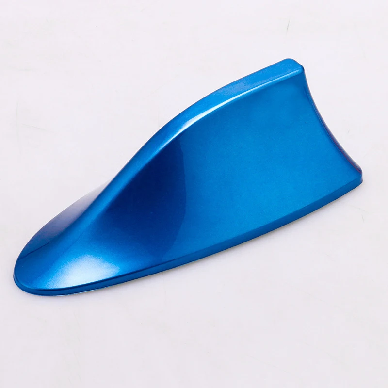 Car Shark Fin Antenna Wireless Aerials Radio FM Signal Receiver Roof Radome Antennas Auto Styling Parts Model for All Car Models: Red