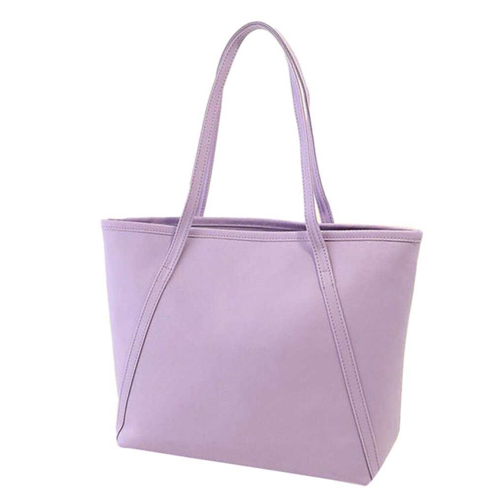 #35 Sac à Main femmes solide Simple haute capacité Sac à Main messager fourre-tout sacoche sacs à bandoulière Sac De Plage Sac Main Femme