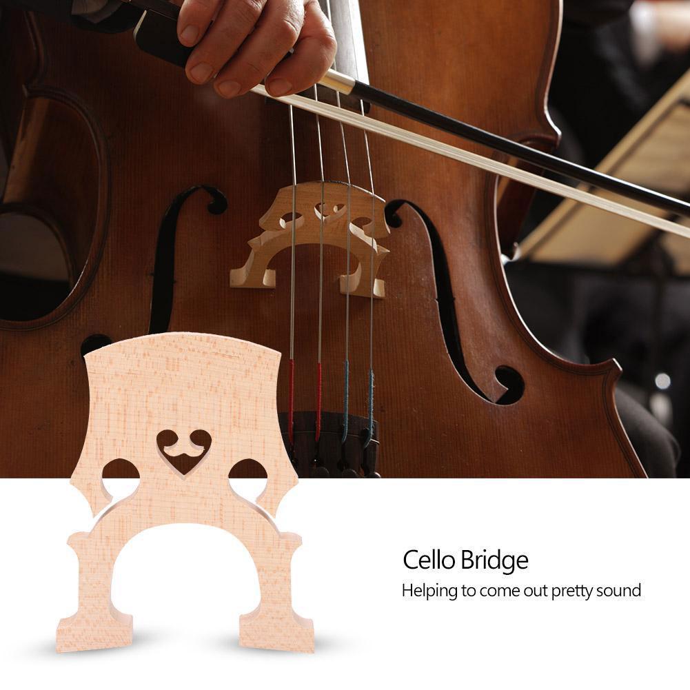 Puente de arce para violonchelo, sillín de arce para uso en práctica, tamaño 4/4, 3/4, Material de madera exquisito