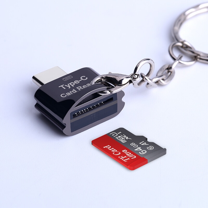 Biaze USB-C Card Reader 16G 32G 64G 128G 256G TF Card OTG Memory Card Adapter for Laptop Phones Type C Micro SD Card Reader C10