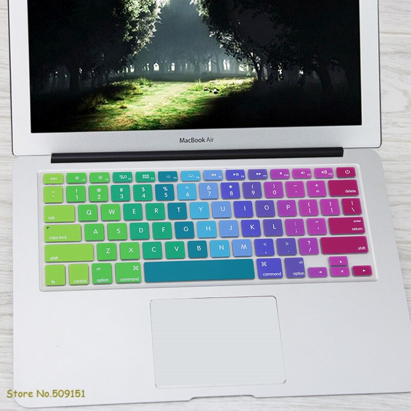 Us engelsk tastatur cover til apple mac macbook pro 13 15 17 air retina 13 keyboard protector skin  a1466 a1369 a1502 a1278 a1398