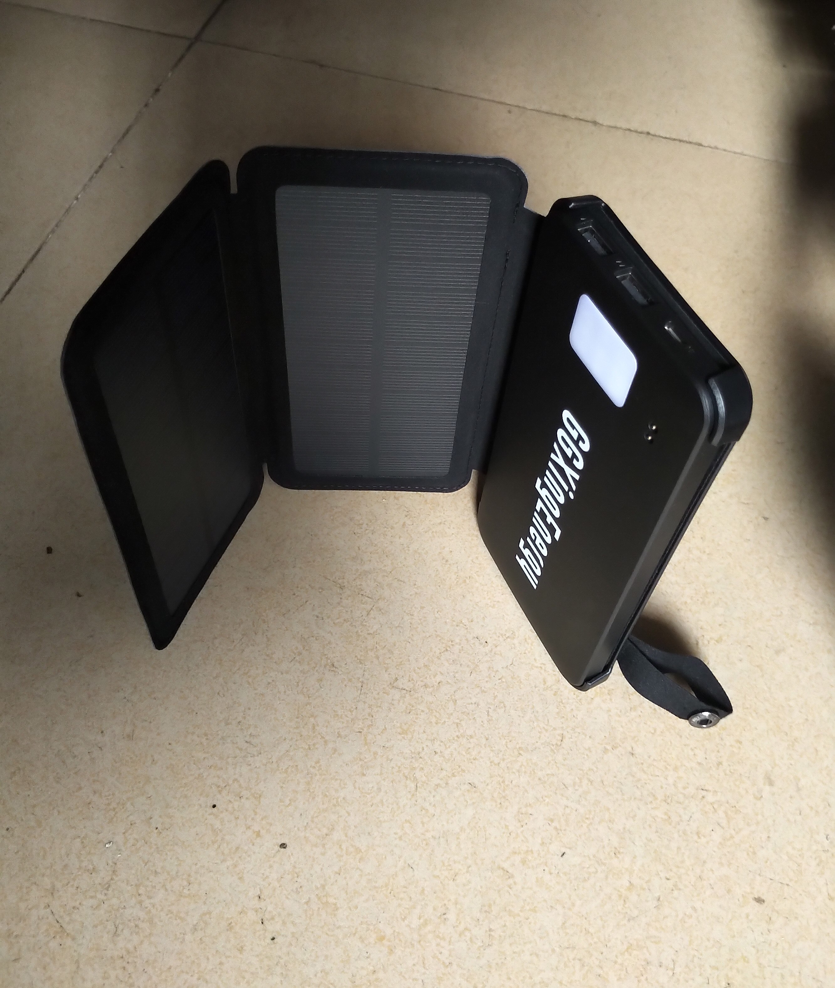 GGXingEnergy 10000Mah Draagbare Batterij Solar Power Bank Met Verwijderbare Opvouwbare 4W Zonnepaneel En Led Verlichting Voor Camping