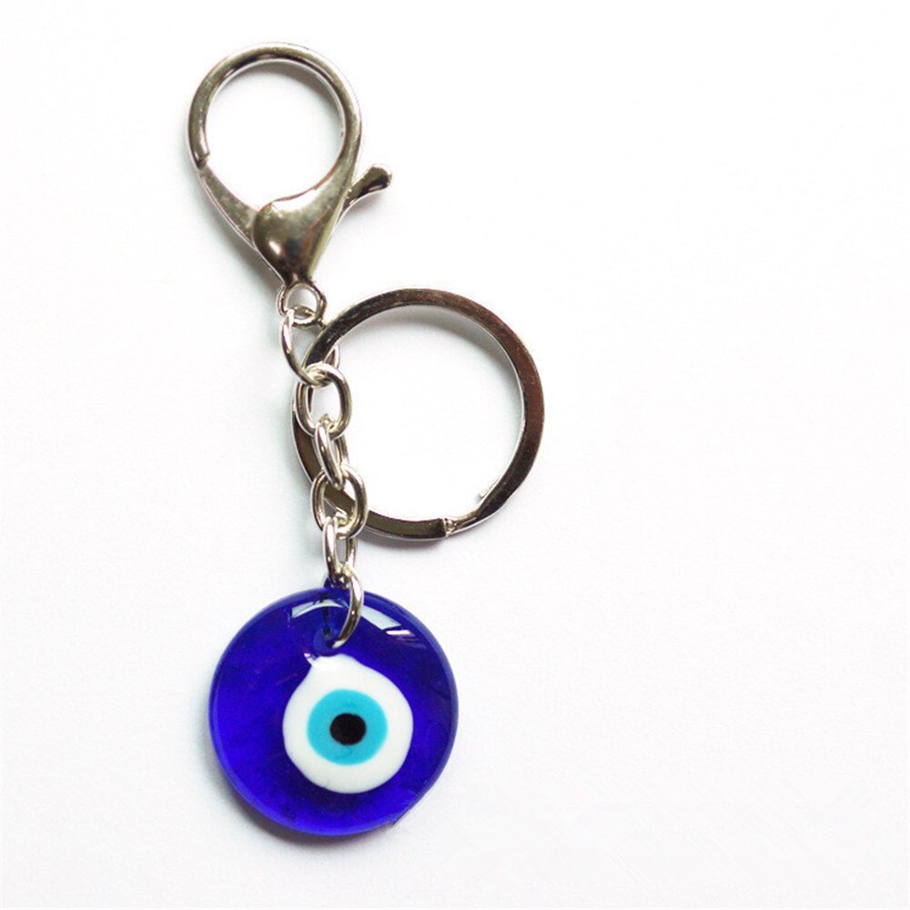 1PC Blau Auge Schmuck Keychain Tourist Souvenirs Griechenland Und Der Türkei Dämon Glas böse Augen Anhänger