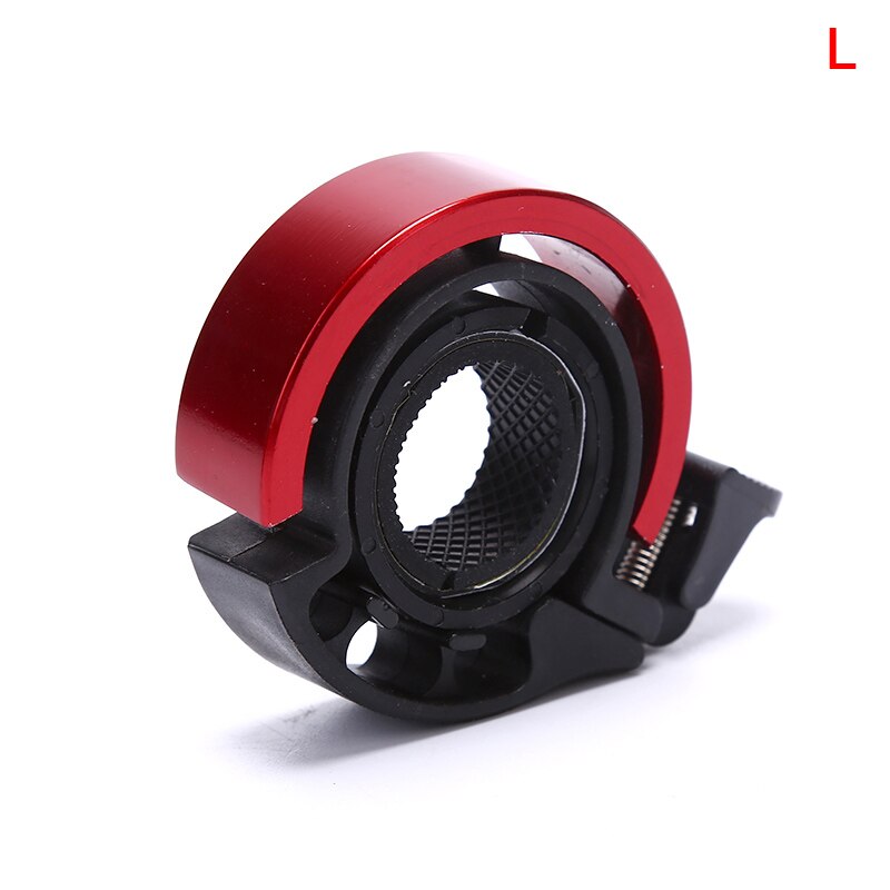 Bocina de aleación para bicicleta de montaña, claxon de sonido con alarma para manillar de ciclismo, 1 unidad, 3 colores: Red  L