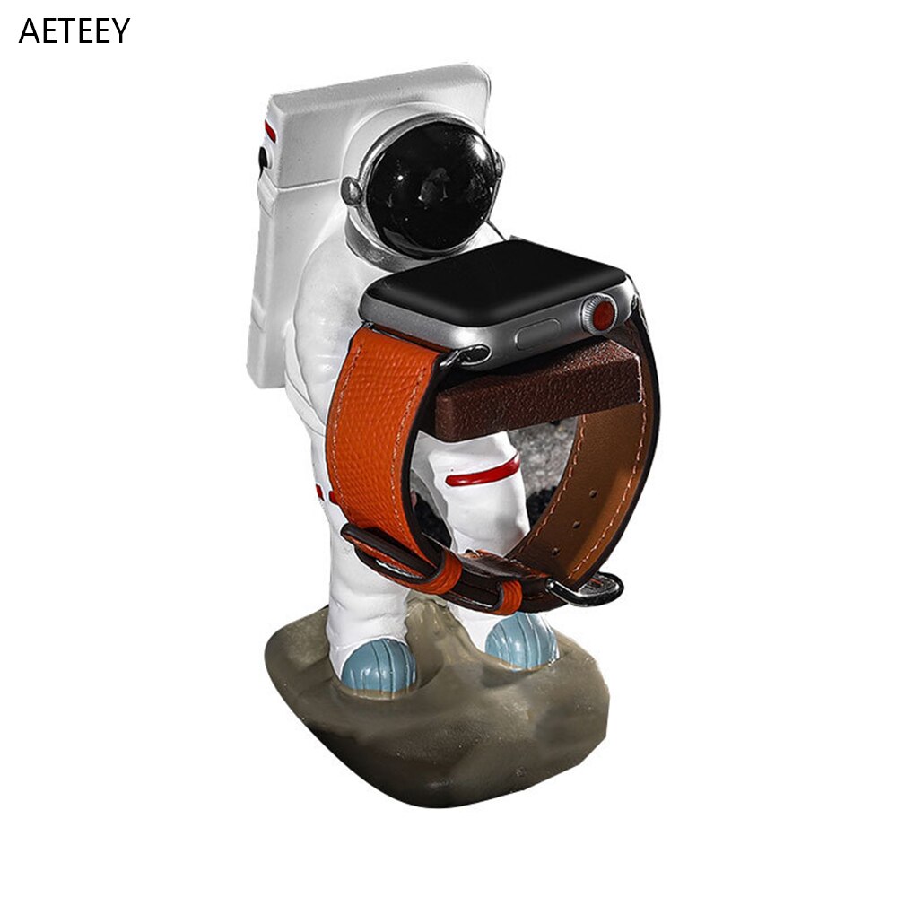 Spaceman Resin Handicraft Watch Bracket Apple Watch HUAWEI XIAOMI Samsung Watch Ornament Watch Table Modified Charging
