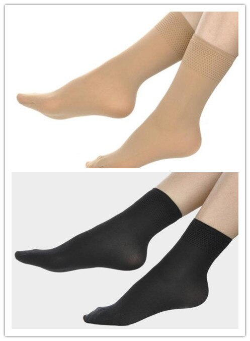 5 par/parti kvinder & #39 ;s fløjlsspundet silkegarn fortykkelse slidbestandigt fugttransporterende skridsikre korte sokker 80d tykke strømper: Flere farver 2