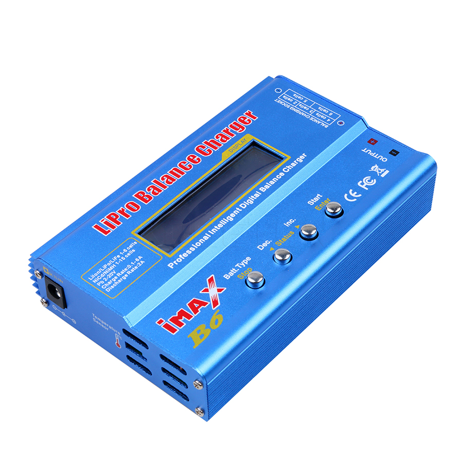 80w vliegtuigmodel intelligente lader  b6 imax  b6ac rc ac nimh nicd lithiumbatterij balanceer ontlader